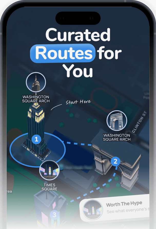 Explore city guides in the Trepai app
